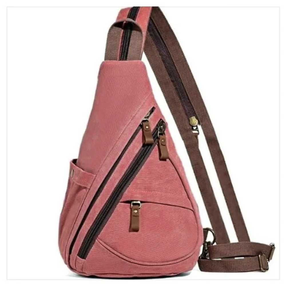 New KL928 Multipocket Denim Canvas Carryall Excursion Crossbody & Backpack